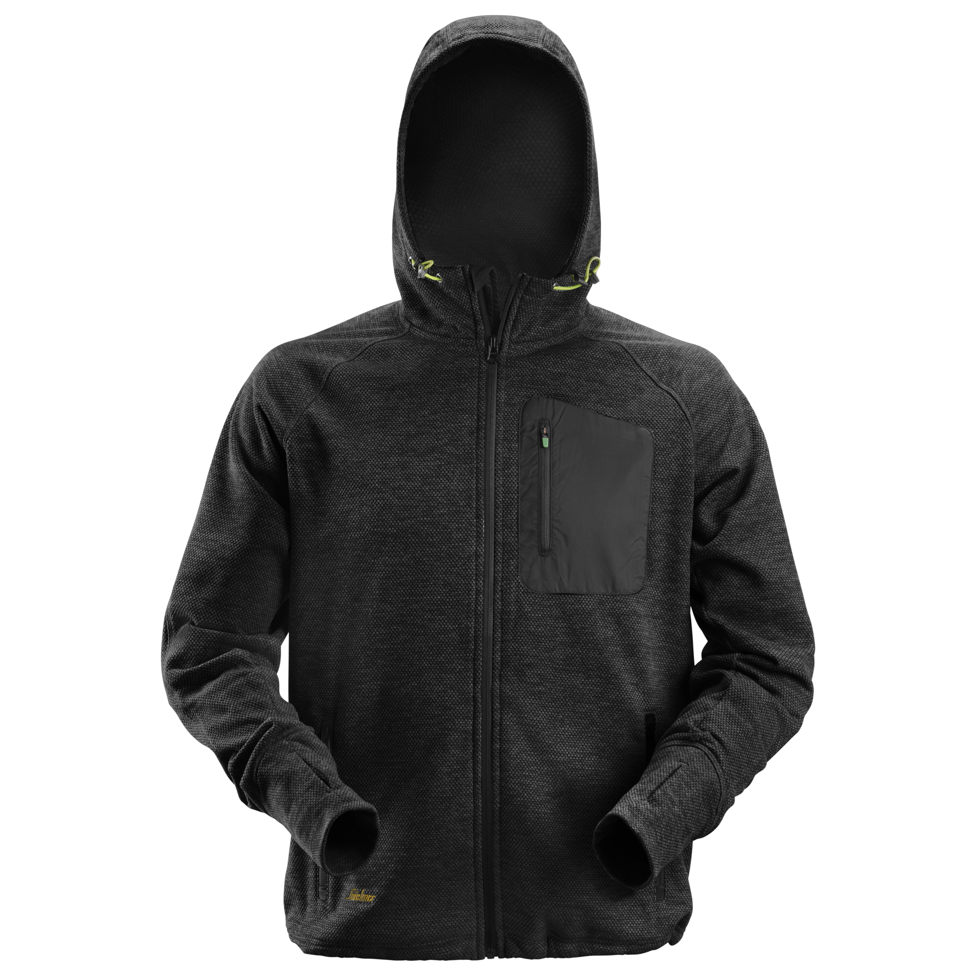 Snickers Workwear 2XL Black FlexiWork Fleece Hoodie